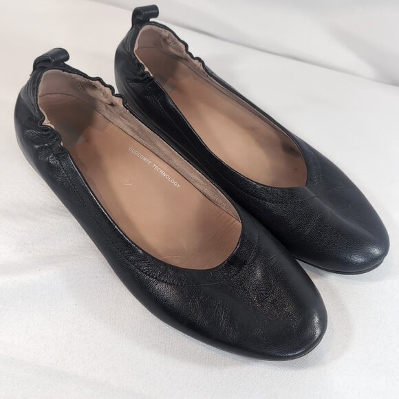 Fit Flop Allegro Flats Black Pebble Leather Ballet Women US 9 UK 7 EU 41 FitFlop - Picture 16 of 16
